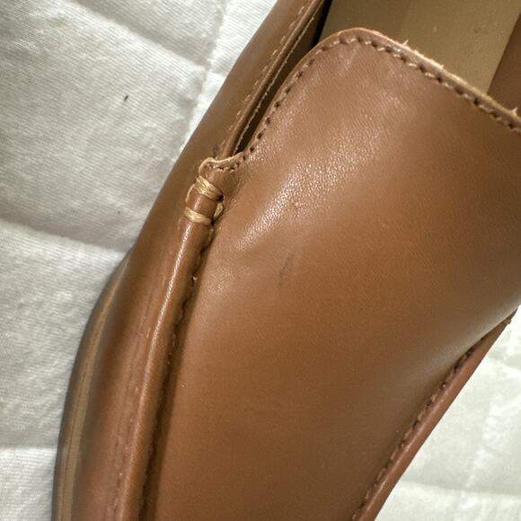 EVERLANE Womens Shoe 10 Modern Loafer Leather Camel Classic Preppy Professional - Picture 4 of 15
